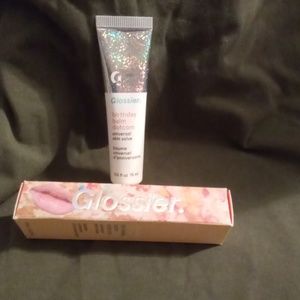 Glossier birthday balm.com universal skin salve. 0.5 fluid ounces or 15 millilit